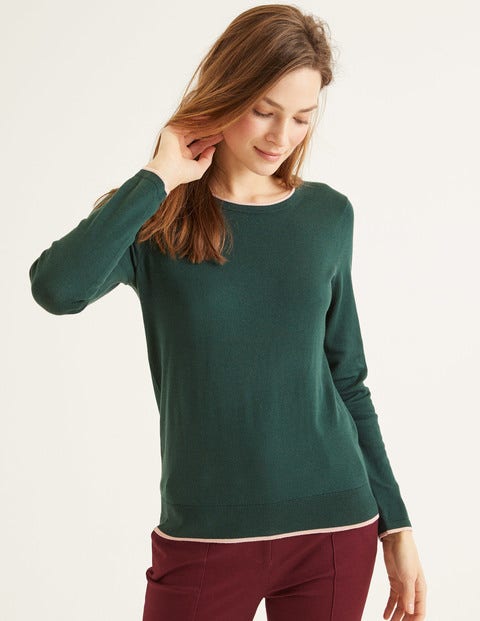 Elina Jumper - Midnight Garden/Pink Tipping Elina Jumper - Midnight Garden/Pink Tipping