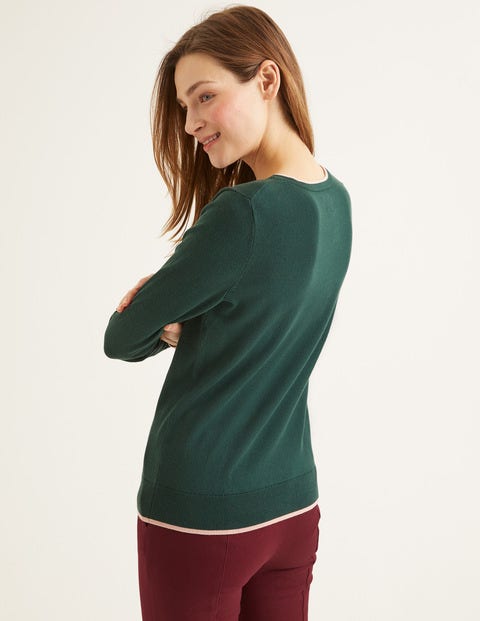 Elina Jumper - Midnight Garden/Pink Tipping Elina Jumper - Midnight Garden/Pink Tipping