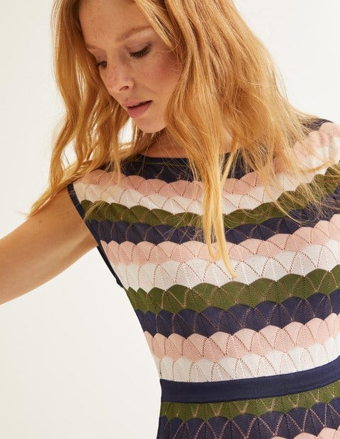 Opal Dress - Broad Bean Multi Stripe Opal Dress - Broad Bean Multi Stripe