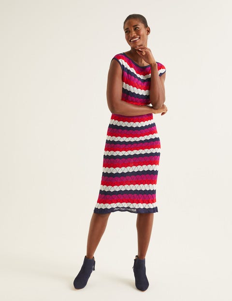 Opal Dress - Navy Multi Stripe Opal Dress - Navy Multi Stripe