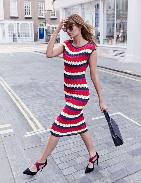 Opal Dress - Navy Multi Stripe Opal Dress - Navy Multi Stripe