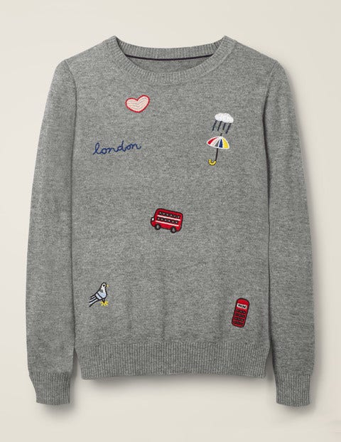 Estella Sweater - Grey Melange London Scene Estella Sweater - Grey Melange London Scene