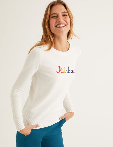 Estella Jumper - Ivory Rainbow Estella Jumper - Ivory Rainbow