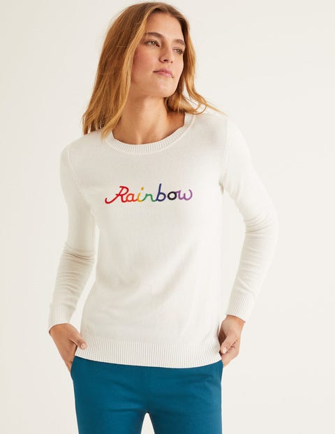 Estella Jumper - Ivory Rainbow Estella Jumper - Ivory Rainbow