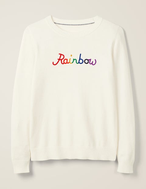 Estella Jumper - Ivory Rainbow Estella Jumper - Ivory Rainbow
