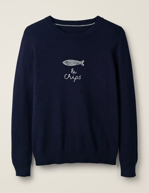 Estella Jumper - Navy Fish & Chips Estella Jumper - Navy Fish & Chips