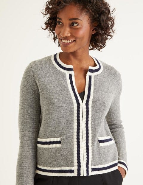 Daisy Cardigan - Grau Melange Daisy Cardigan - Grau Melange