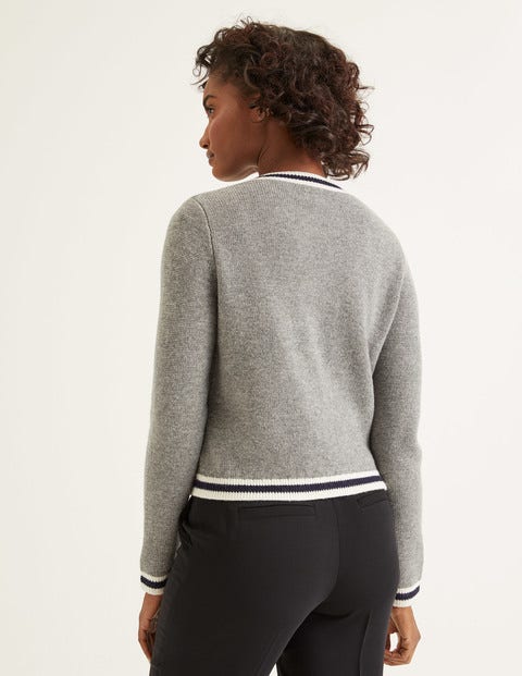 Daisy Cardigan - Grau Melange Daisy Cardigan - Grau Melange