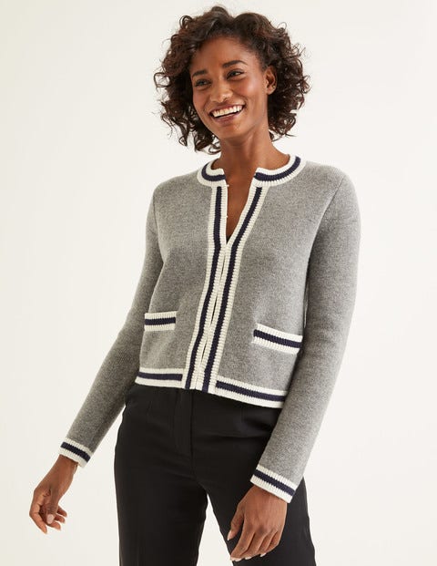 Daisy Cardigan - Grau Melange Daisy Cardigan - Grau Melange