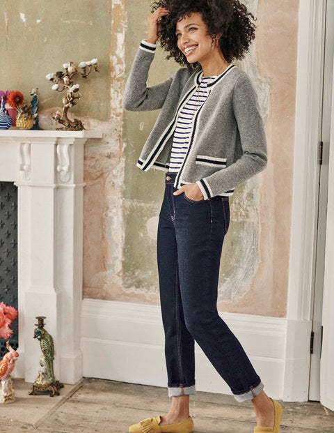 Daisy Cardigan - Grau Melange Daisy Cardigan - Grau Melange