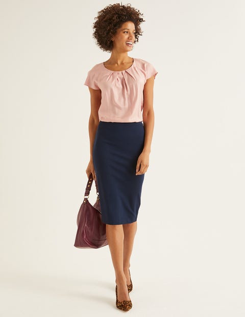 Hampshire Ponte Skirt - Navy Hampshire Ponte Skirt - Navy