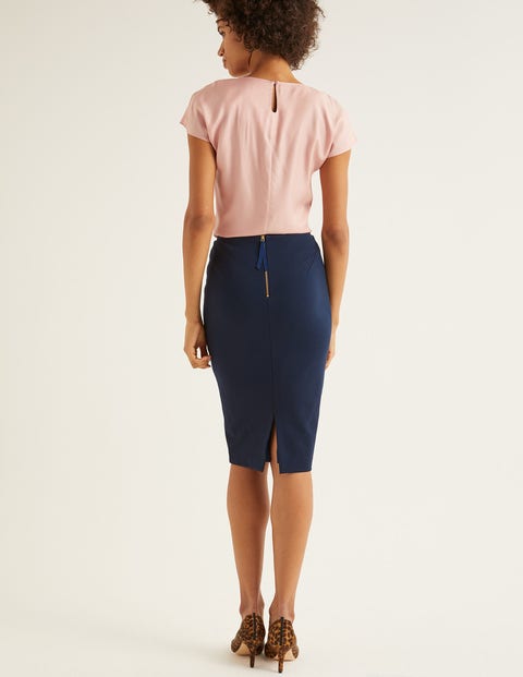Hampshire Ponte Skirt - Navy Hampshire Ponte Skirt - Navy