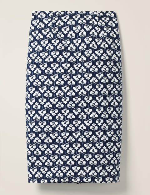 Richmond Pencil Skirt - Navy, Petal Sprig Richmond Pencil Skirt - Navy, Petal Sprig