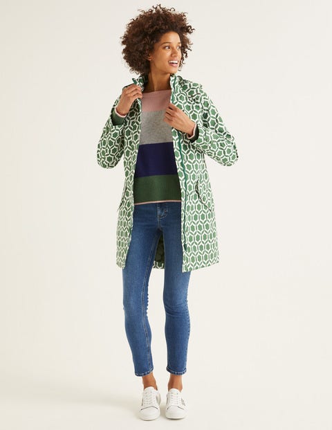 Suki Waterproof Coat - Broad Bean, Ornamental Tile Suki Waterproof Coat - Broad Bean, Ornamental Tile