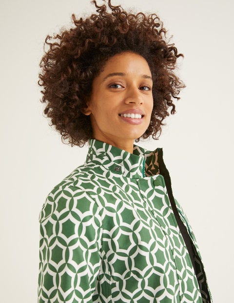 Suki Waterproof Coat - Broad Bean, Ornamental Tile Suki Waterproof Coat - Broad Bean, Ornamental Tile