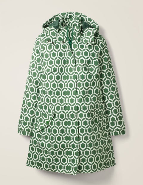 Suki Waterproof Coat - Broad Bean, Ornamental Tile Suki Waterproof Coat - Broad Bean, Ornamental Tile