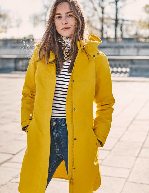 Suki Waterproof Coat - Saffron
