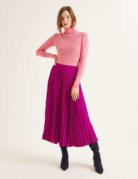 Kristen Rock Mit Plisseefalten - Magenta Kristen Rock Mit Plisseefalten - Magenta