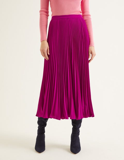 Kristen Rock Mit Plisseefalten - Magenta Kristen Rock Mit Plisseefalten - Magenta