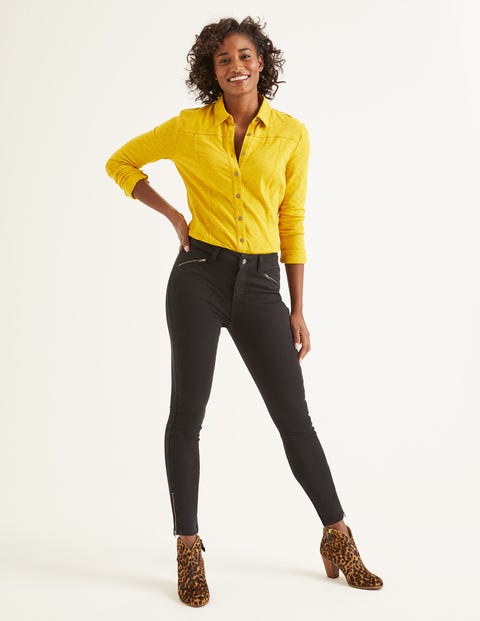 Biker Super Skinny Jeans - Washed Black Biker Super Skinny Jeans - Washed Black