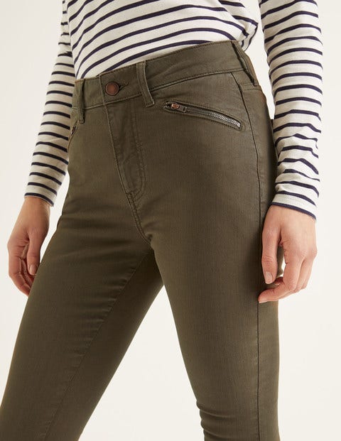 Biker Super Skinny Jeans - Khaki Biker Super Skinny Jeans - Khaki