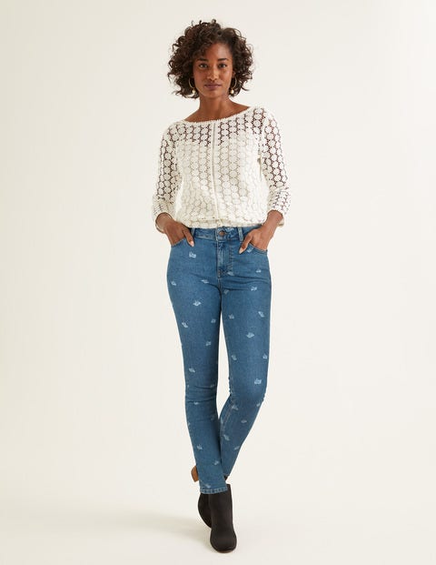 Skinny Jeans - Bird Print Skinny Jeans - Bird Print