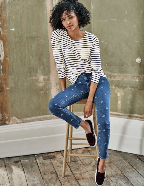 Skinny Jeans - Bird Print Skinny Jeans - Bird Print
