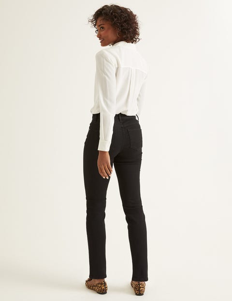 Schmale Jeans Mit Geradem Bein - Schwarz Schmale Jeans Mit Geradem Bein - Schwarz