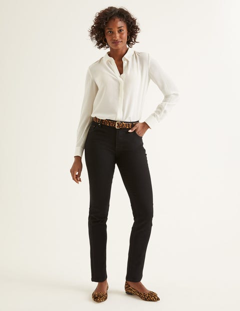 Slim Straight Jeans - Black Slim Straight Jeans - Black