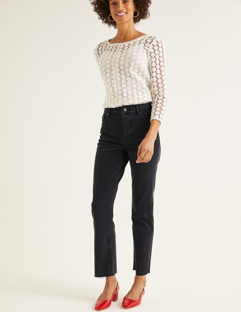 Straight Jeans - Washed Black Straight Jeans - Washed Black