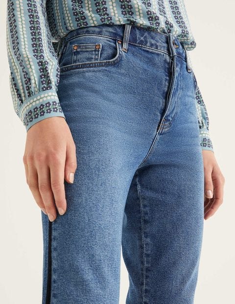 Straight Jeans - Mid Vintage/Side Stripe Straight Jeans - Mid Vintage/Side Stripe