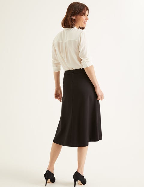 Henrietta Ponte Midi Skirt - Black Henrietta Ponte Midi Skirt - Black
