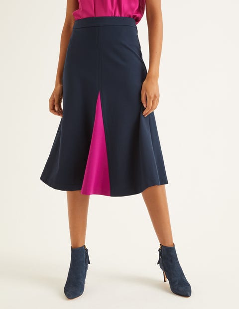 Henrietta Ponte Midi Skirt - Navy Henrietta Ponte Midi Skirt - Navy