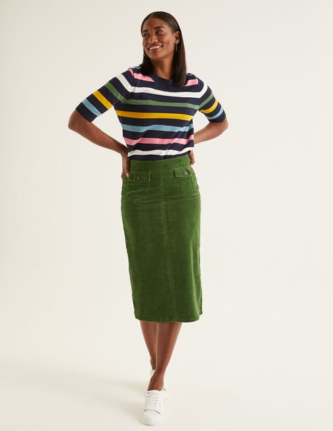 Natalie Midi Skirt - Broad Bean Natalie Midi Skirt - Broad Bean