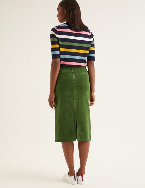 Natalie Midi Skirt - Broad Bean Natalie Midi Skirt - Broad Bean