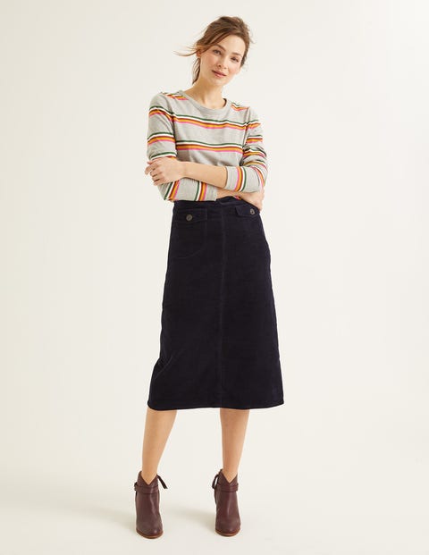Natalie Midi Skirt - Navy Natalie Midi Skirt - Navy