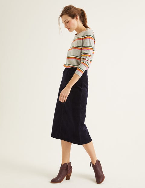 Natalie Midi Skirt - Navy Natalie Midi Skirt - Navy
