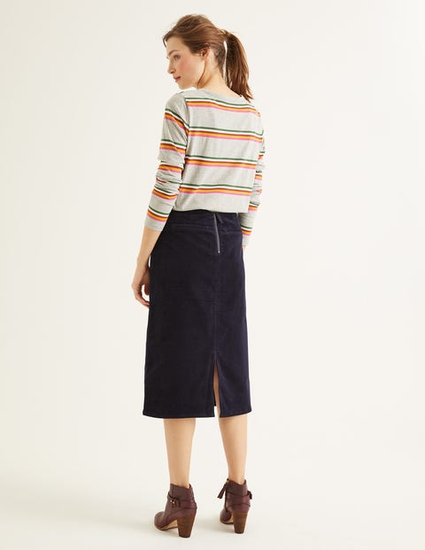 Natalie Midi Skirt - Navy Natalie Midi Skirt - Navy