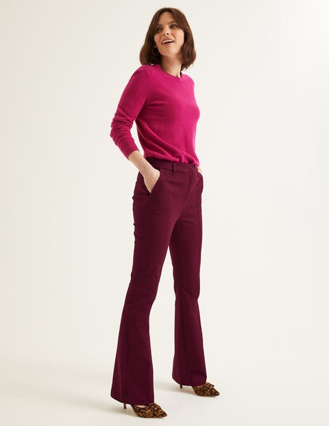 Bath Bi-Stretch Flare Pants - Ruby Ring Bath Bi-Stretch Flare Pants - Ruby Ring