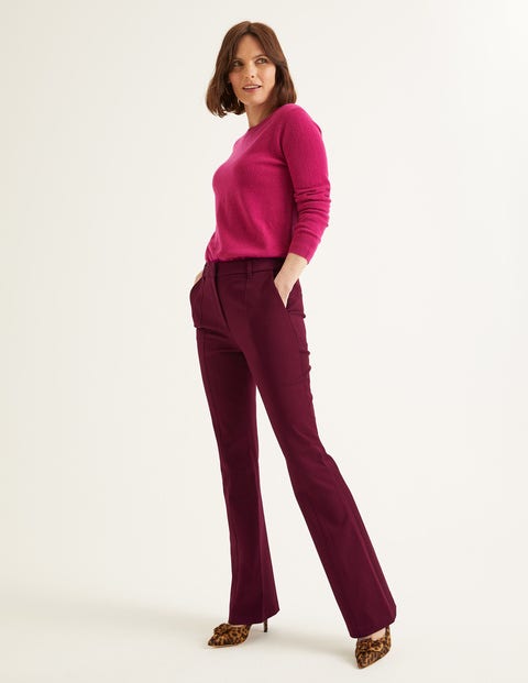 Bath Bi-Stretch Flare Pants - Ruby Ring Bath Bi-Stretch Flare Pants - Ruby Ring