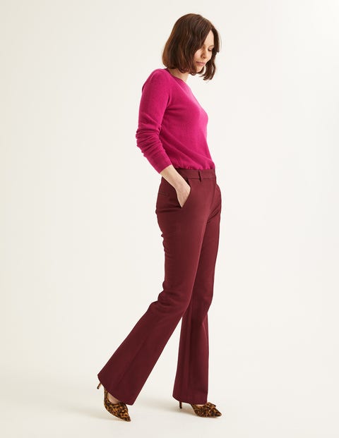 Bath Bi-Stretch Flare Pants - Ruby Ring Bath Bi-Stretch Flare Pants - Ruby Ring