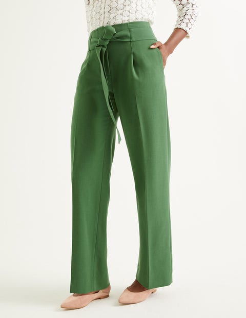 Ketton Wide Leg Pants - Broad Bean Ketton Wide Leg Pants - Broad Bean