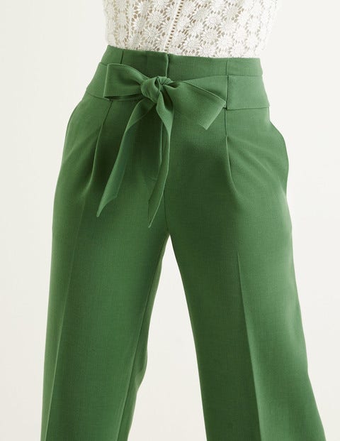 Ketton Wide Leg Pants - Broad Bean Ketton Wide Leg Pants - Broad Bean