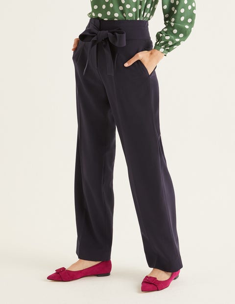 Ketton Wide Leg Trousers - Navy Ketton Wide Leg Trousers - Navy