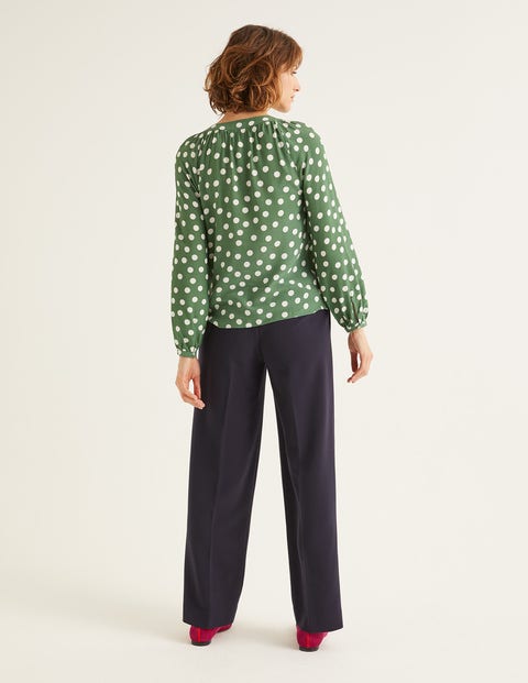 Ketton Wide Leg Trousers - Navy Ketton Wide Leg Trousers - Navy