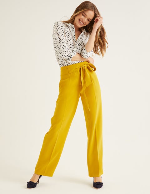 Ketton Wide Leg Pants - Saffron Ketton Wide Leg Pants - Saffron
