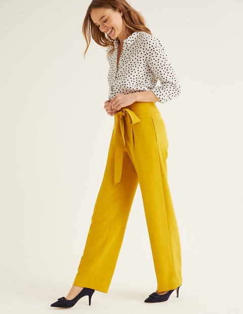 Ketton Wide Leg Pants - Saffron Ketton Wide Leg Pants - Saffron