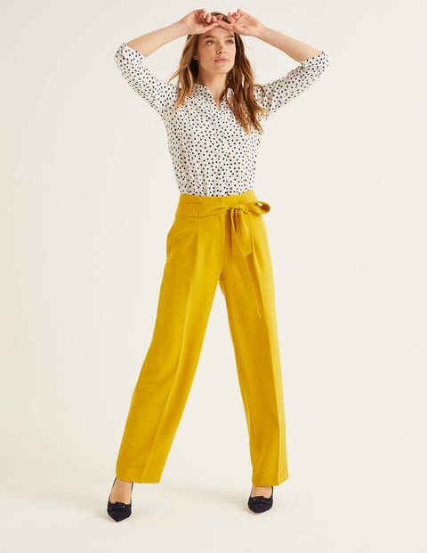 Ketton Wide Leg Pants - Saffron Ketton Wide Leg Pants - Saffron