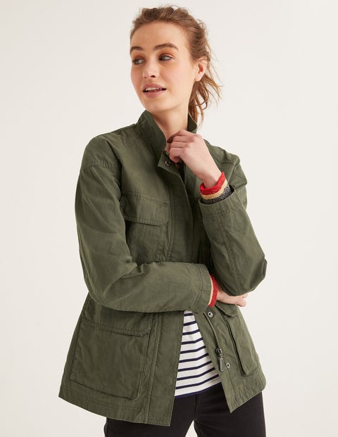 Routledge Wax Jacket - Khaki | Boden UK