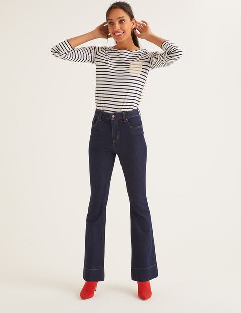 Ausgestellte Jeans - Indigoblau Ausgestellte Jeans - Indigoblau
